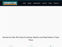 Tablet Screenshot of cornerstonebrokerage.com